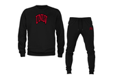 SweatRo Men's UNLV Rebels Crewneck Sweatshirt Joggers Suit